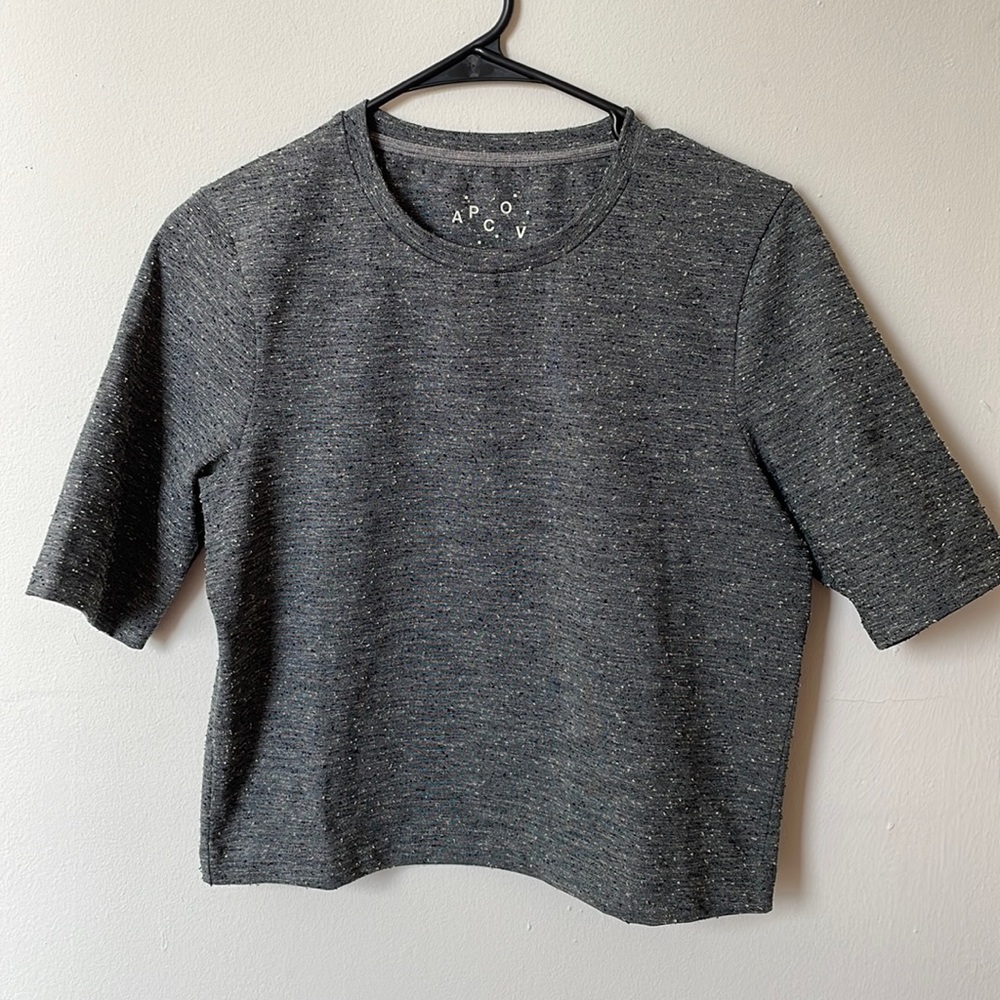 APC x Outdoor Voices 3/4 length grey shirt